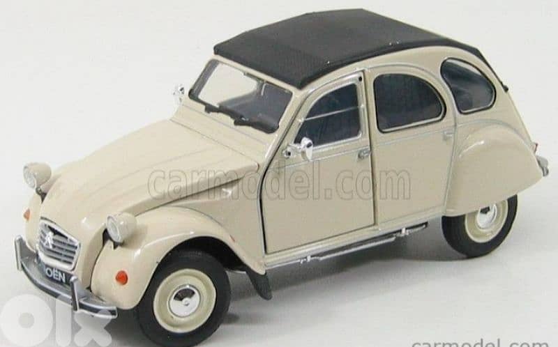 Citroën 2CV  diecast car model 1:24. 0