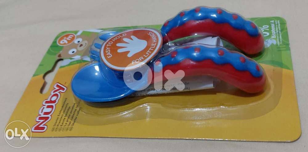 Nuby starter cutlery 9m+ spoon and fork (like Avent) 2