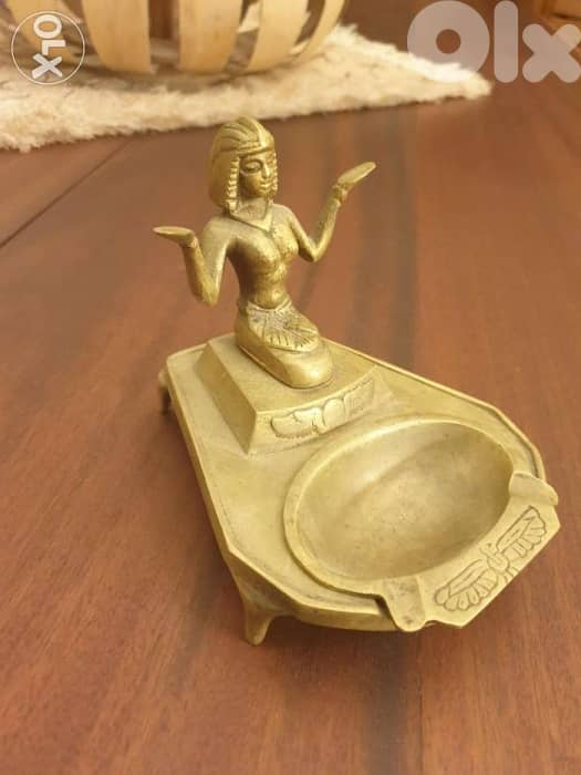 Old copper ashtray. 80 years old 4