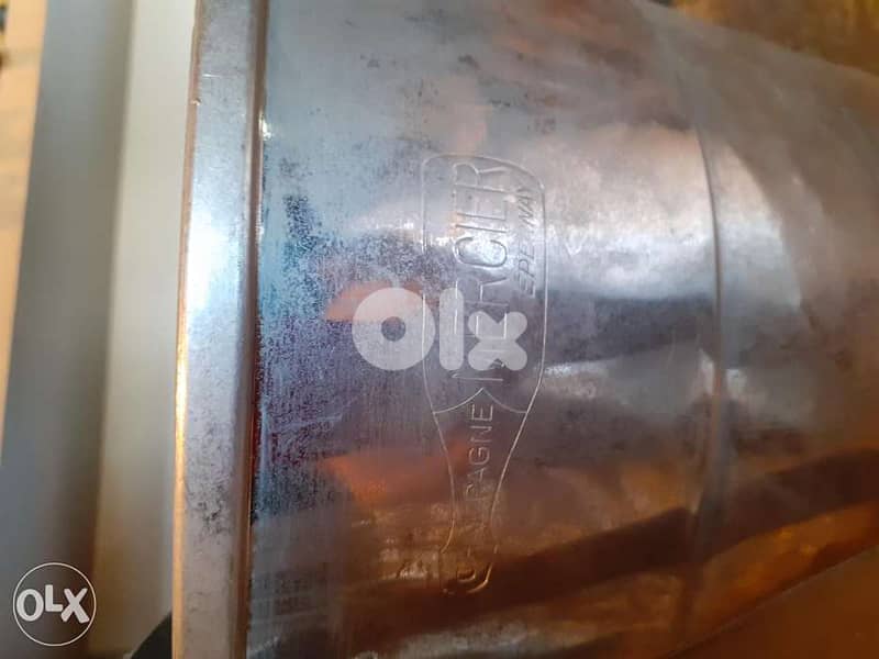 سطل ثلج نحاس مفضض مع ملقط نحاس 4