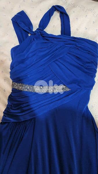 Monique l' huilier evening maxi. dress small فستان سهرةم 1