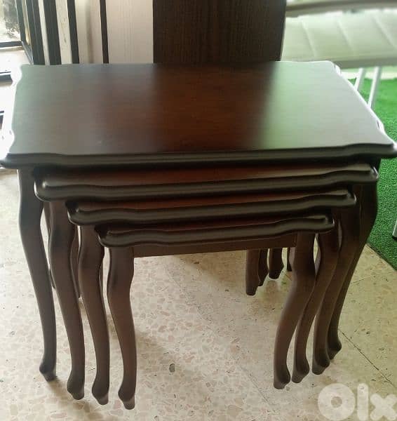 طقم طاولات قشرة فراكي.   Set table 1