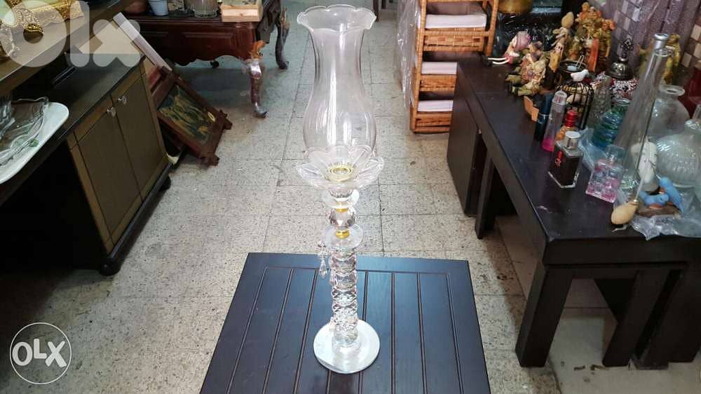 شمعدين كريستال طويل 1