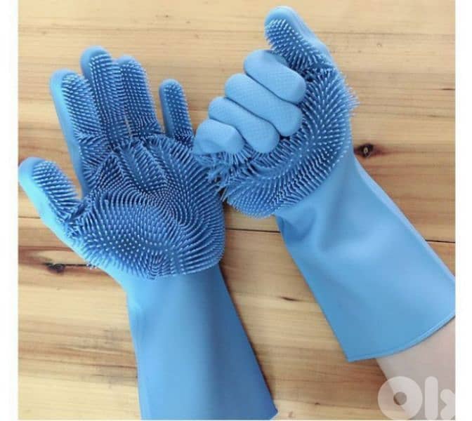 multipurpose thick silicone gloves 3$ 3