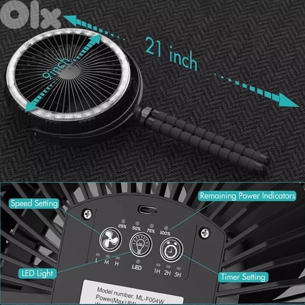 rechargeable fan 2
