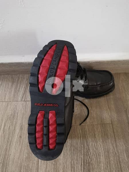 Original Polo Ralph Lauren real leather shoes black n. 43/44 2