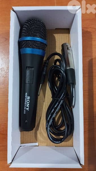 microphone sony with cable 2m new not used 1