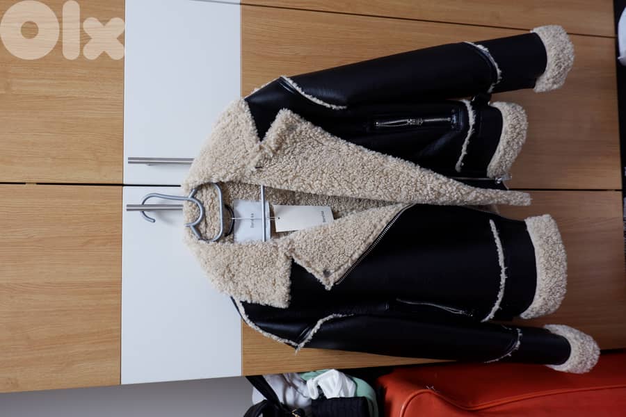 Bershka Leather Wool Jacket 8