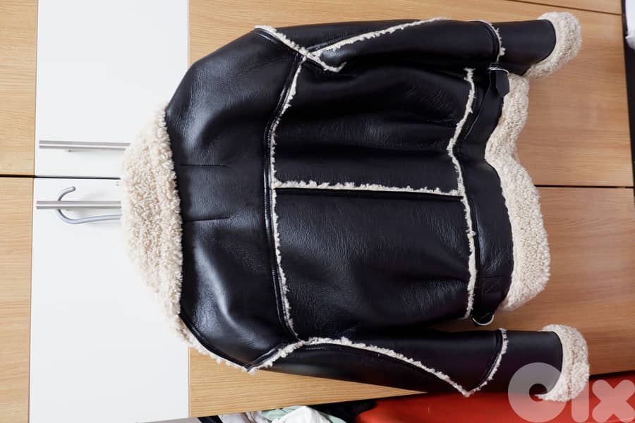 Bershka Leather Wool Jacket 7