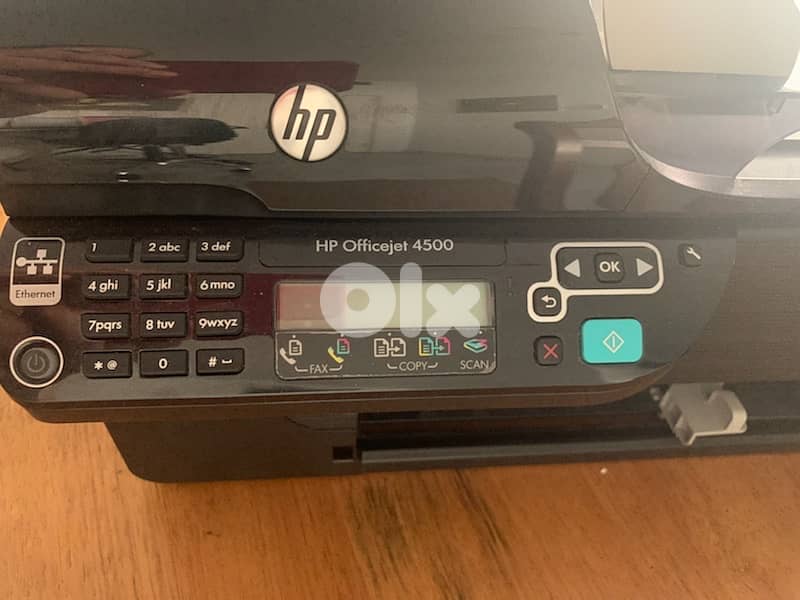 -_طابعة+فاكس HP inkjet Printer - Officejet 4500 printer-fax 0