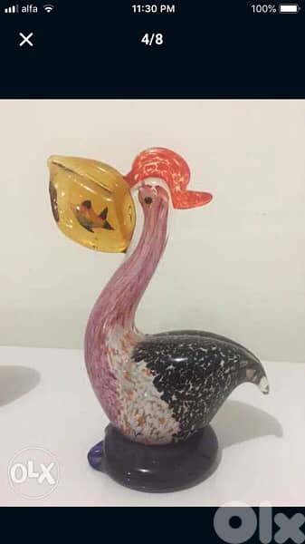 authentic murano signed Carlo Pisano Venezia 1