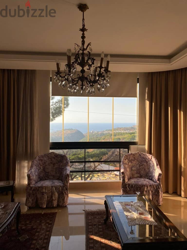 270 Sqm | Fully Furnished Apartment in Dik El Mehdi | -1 Floor 0