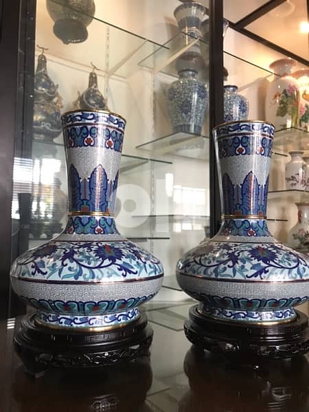 Rare Vintage Cloisonne Vases 1