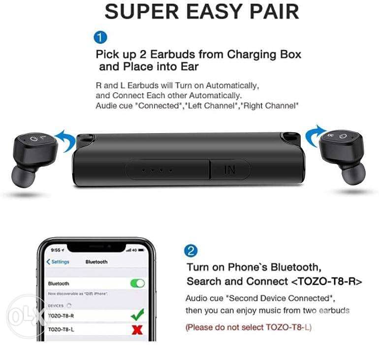 Bluetooth Earphones, STOGA S2 Earbuds IPX7/ 4$ delivery 1