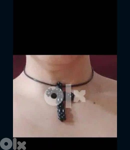 necklace cross pearl or rope hand made 1