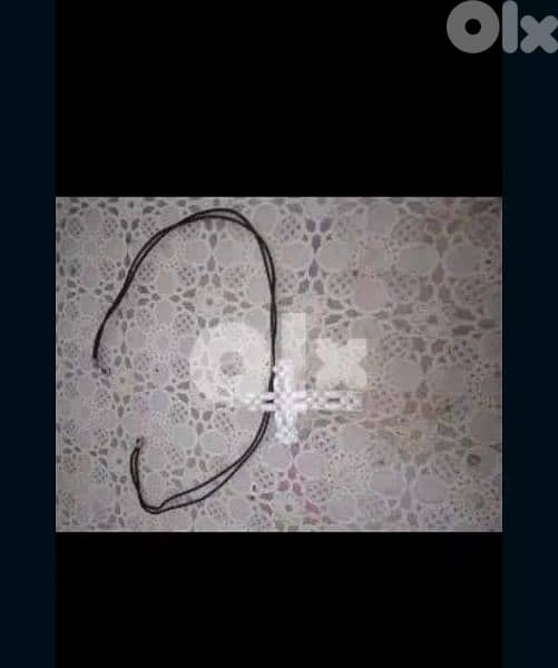 necklace cross pearl or rope hand made 3