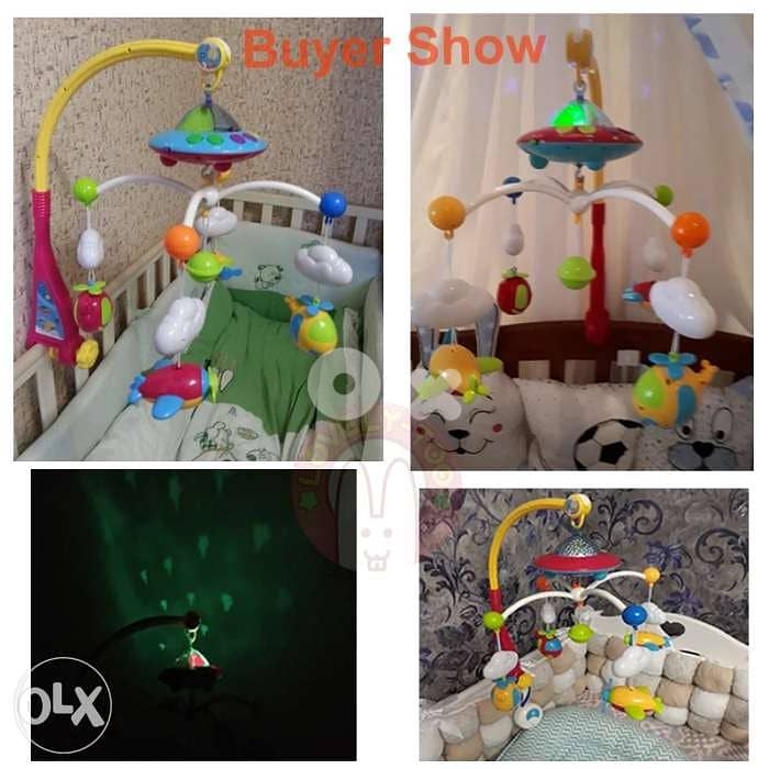 Star Master Dreamful Baby Bed Ring Bell Toy Rotating Music 4