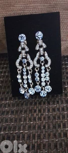 Sky Blue Zircon Earings 0
