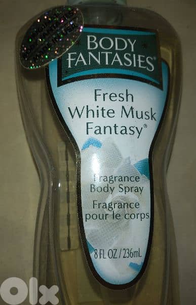 rare vintage Body Fantasies White Musk 236 ml. Made In USA 2