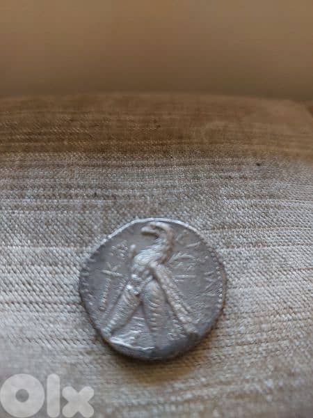 Ancient Greek Seleukid Silver Tetradrachm of Demetrius II  year 128 BC 1