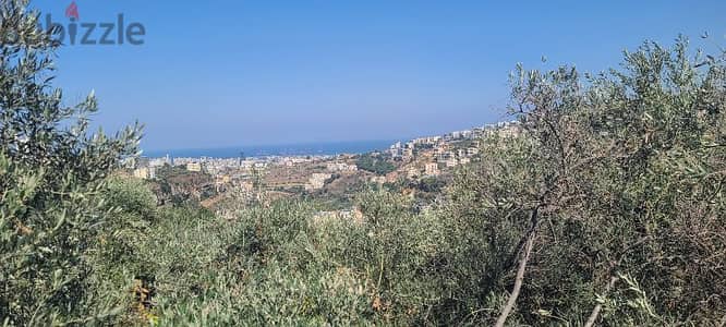 Land with Unblockable view in Louaize أرض للبيع مطلة على البحر اللويزة