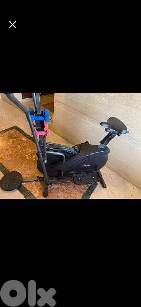 4 in1 Elliptical and bike machine 03027072  مكنة كارديو لحرق الدهون 0