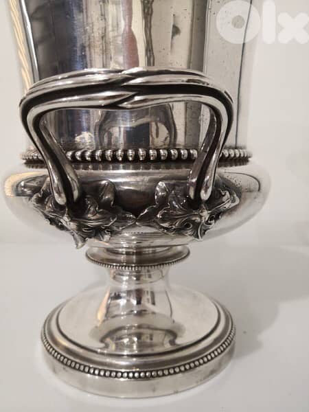 antique christofle champagne silver bucket 6