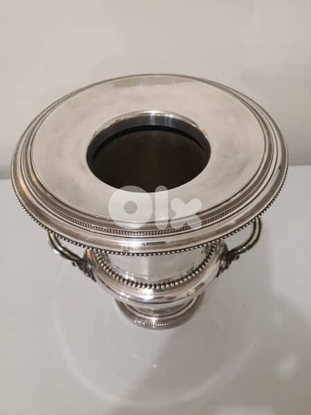 antique christofle champagne silver bucket 9