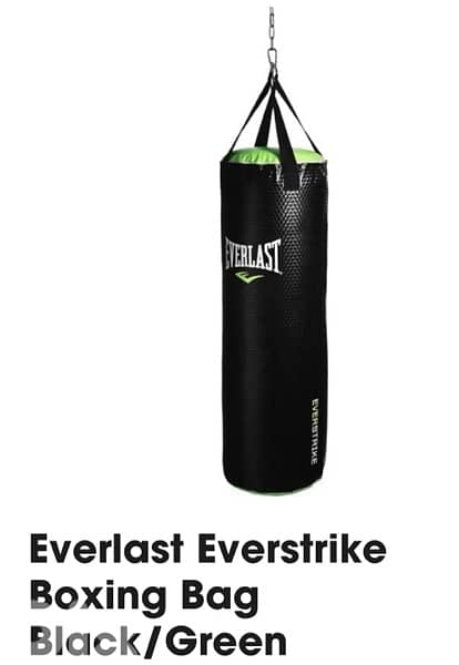 Orginal Everlast Everstrike green / black boxing bag 0