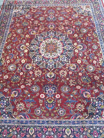 انتيك. سجاد عجمي صباغ نباتي قديم388*303. Antique