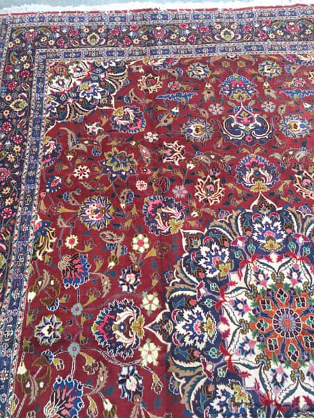 انتيك. سجاد عجمي صباغ نباتي قديم388*303. Antique 8