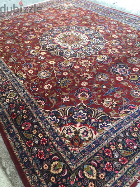 انتيك. سجاد عجمي صباغ نباتي قديم388*303. Antique 9