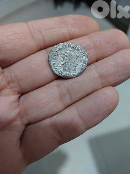 Ancient Roman Silver coin for Emperor Valerian I year 255 AD 0