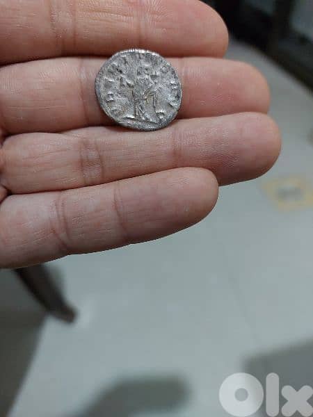Ancient Roman Silver coin for Emperor Valerian I year 255 AD 1