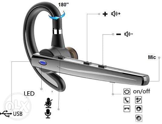Bluetooth Headset 5.0 Wireless Headphones & Mic/3$ delivery 1
