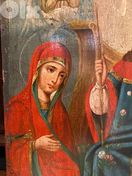rare antique mid 19th century church icon king of glory 3