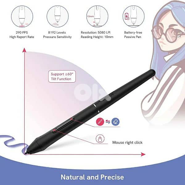Veikk Vk1060 Pro  Digital drawing pen tablet 2