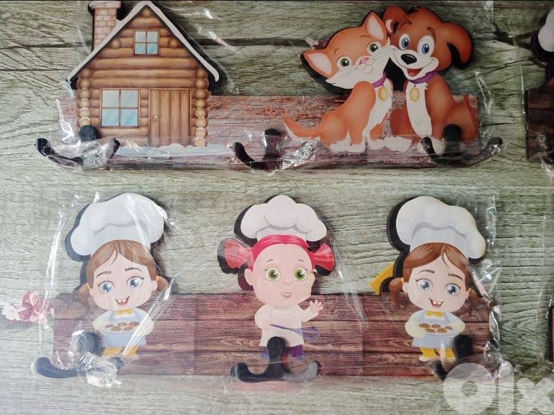 cute wood kitchen towel hanger 2
