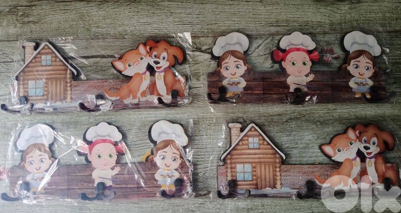 cute wood kitchen towel hanger 8