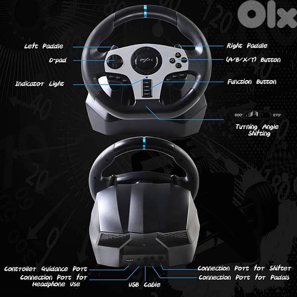 PXN V9 For All Gaming Platforms Steering Wheel 8