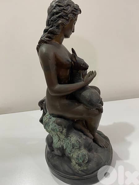 antique French bronze statue 5