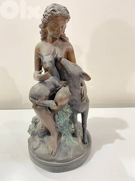 antique French bronze statue 7