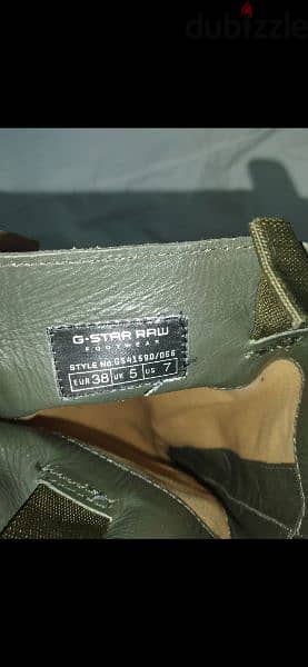 G Star Raw vegan real leather size 38 fits 37  used once 10