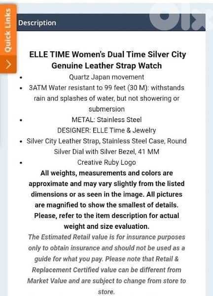 watch elle time watch silver 6