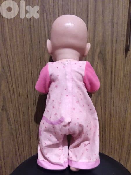 BABY BORN EMMA ZAPF Great girl toy+her own PACIFIER 42Cm DRINKS &PIN 5