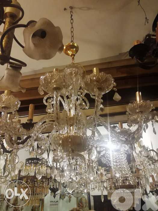 ثرية كرستال مورانو مميزة حجم كبير سعر لقطة للجادين فقط chandelier 1