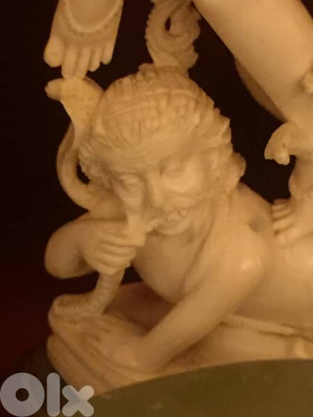 antique early 20th century Indian carved statue 2