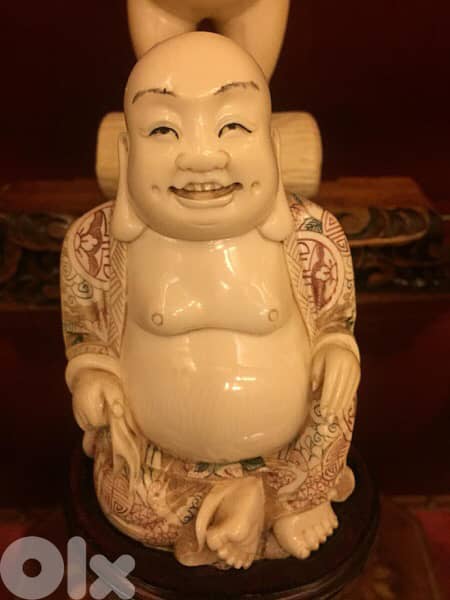 antique japanese Meiji period boudha signed 0