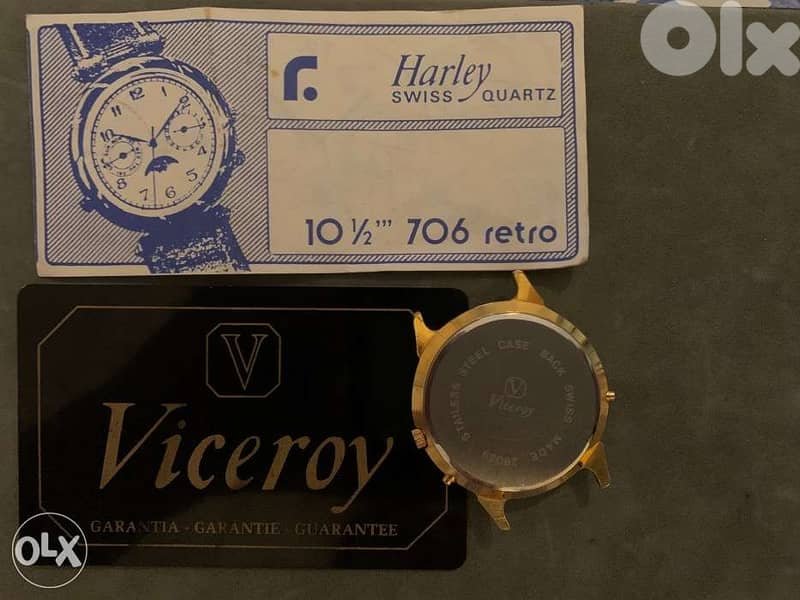 GenuineViceroy Harley Swiss Half Moon Dial Quartz wrist watch! 1