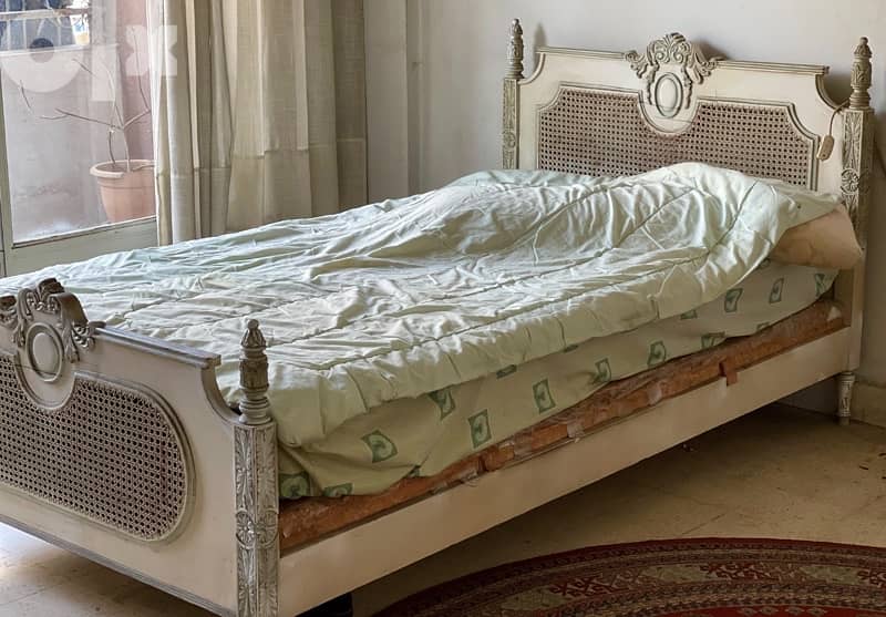 FASCINATING 19TH CENTURY FRENCH LOUIS XVI CANED BEDROOM. 1